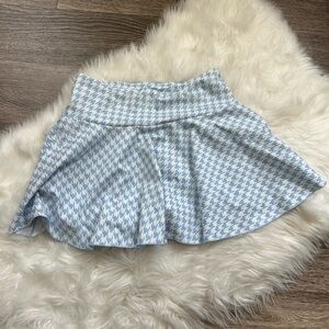Blue Houndstooth Women's Golf Skirt